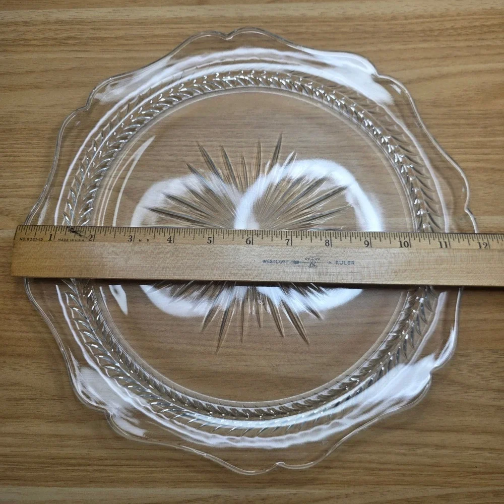 Vintage Jeannette Sunburst Herringbone 11 7/8